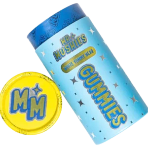 White Yummy Mr Mushies Gummies